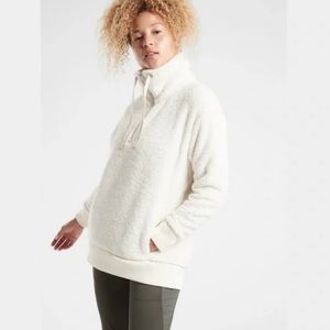 Athleta Oversized Fleece Half Zip